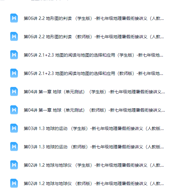 初中七年级地理 预览第5张