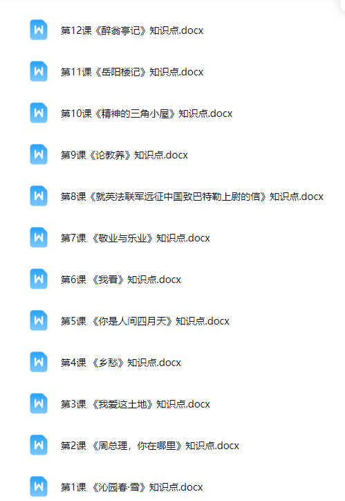 初中九年级语文 预览第1张