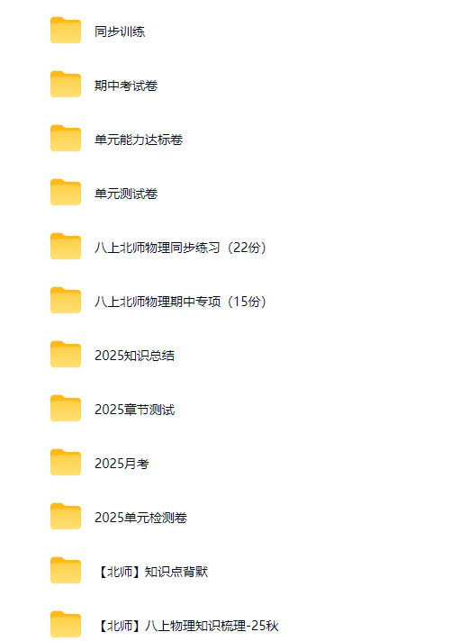 初中物理八九年级【北师版】 预览第2张