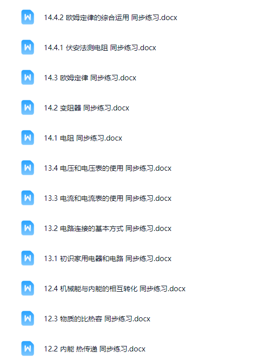 初中物理八九年级【苏科版】 预览第5张