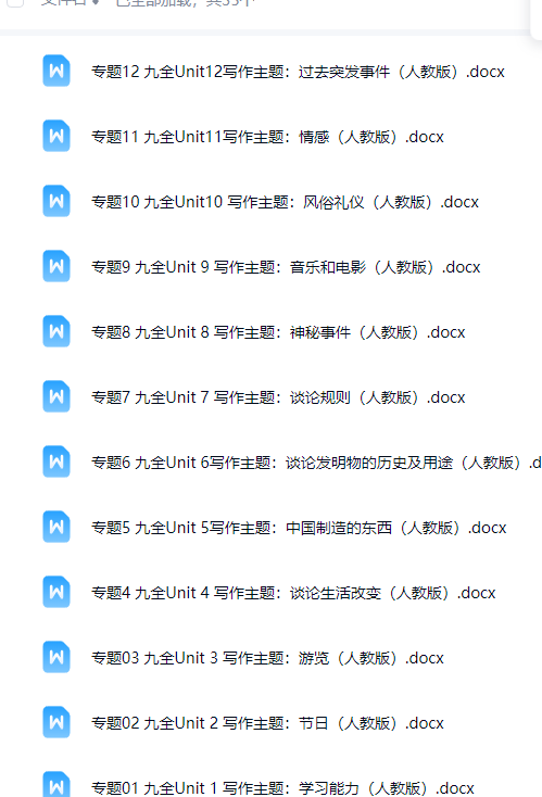 初中英语全年级 预览第5张