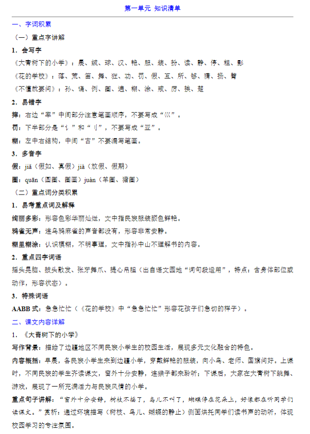 小学三年级语文 预览第1张