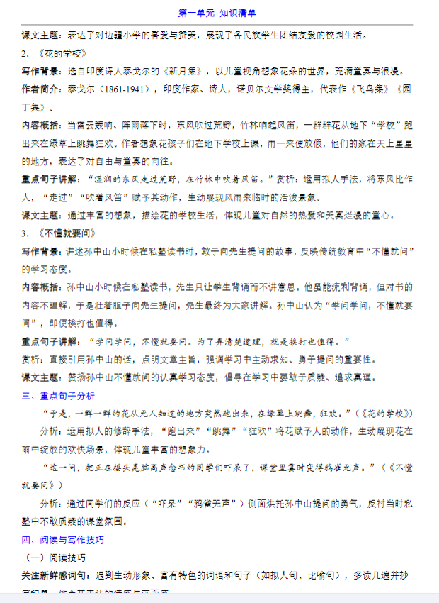 小学三年级语文 预览第2张