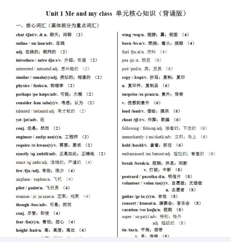 初中英语全年级【冀教版】 预览第2张