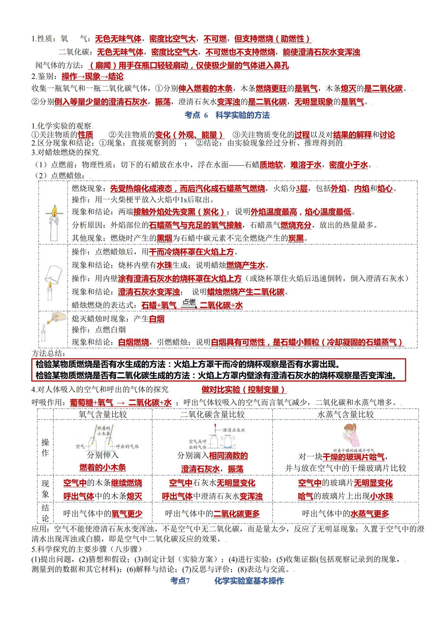 [九年级化学]（上）知识汇总 预览第2张