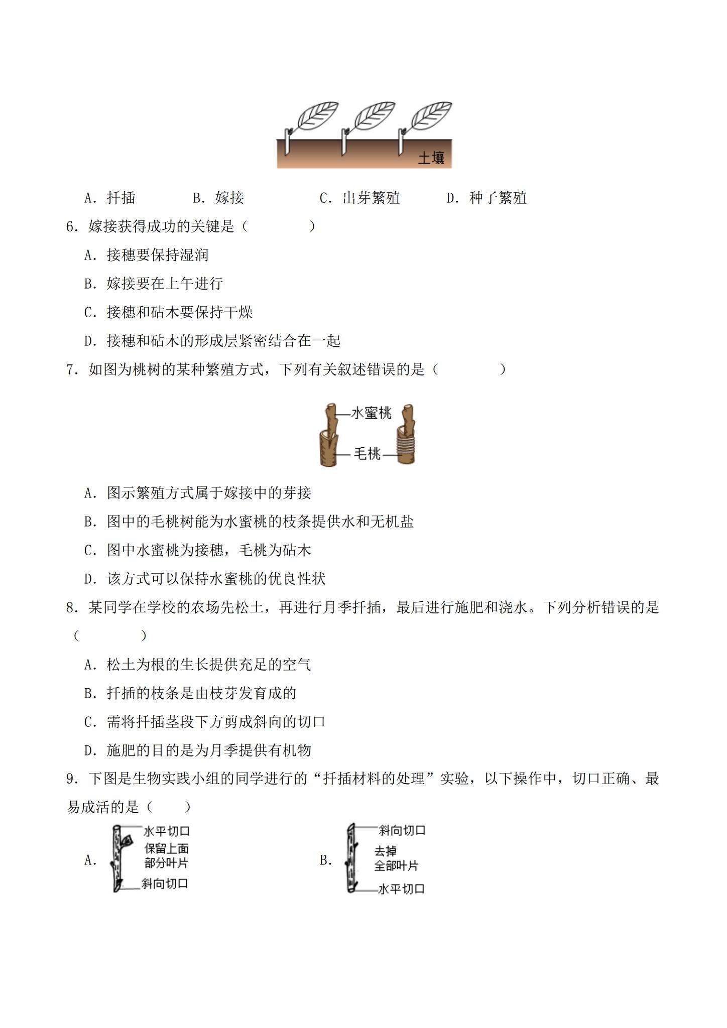 [八年级生物]（下）一课一练 预览第2张