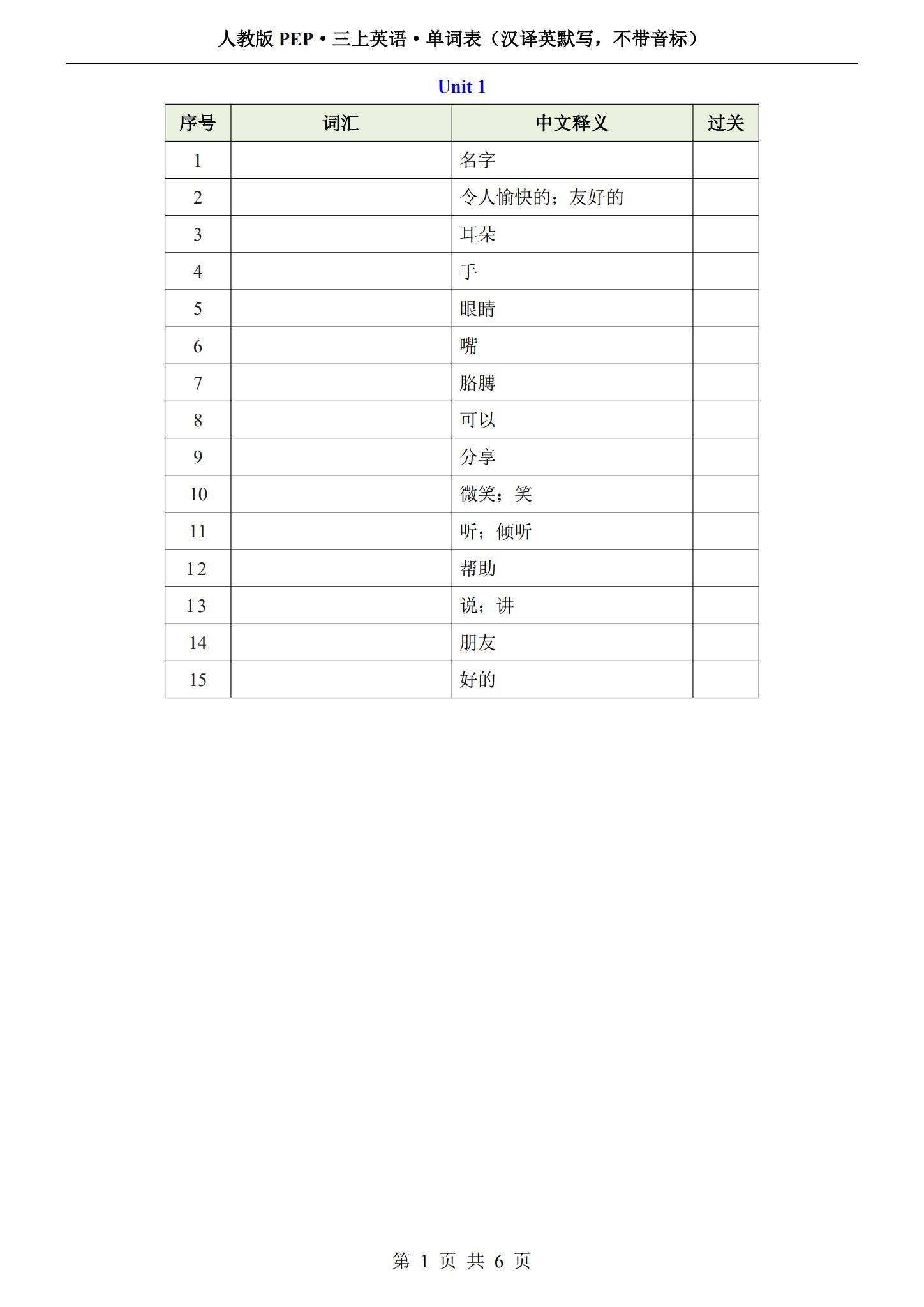 [三年级英语]（上）知识汇总 预览第1张