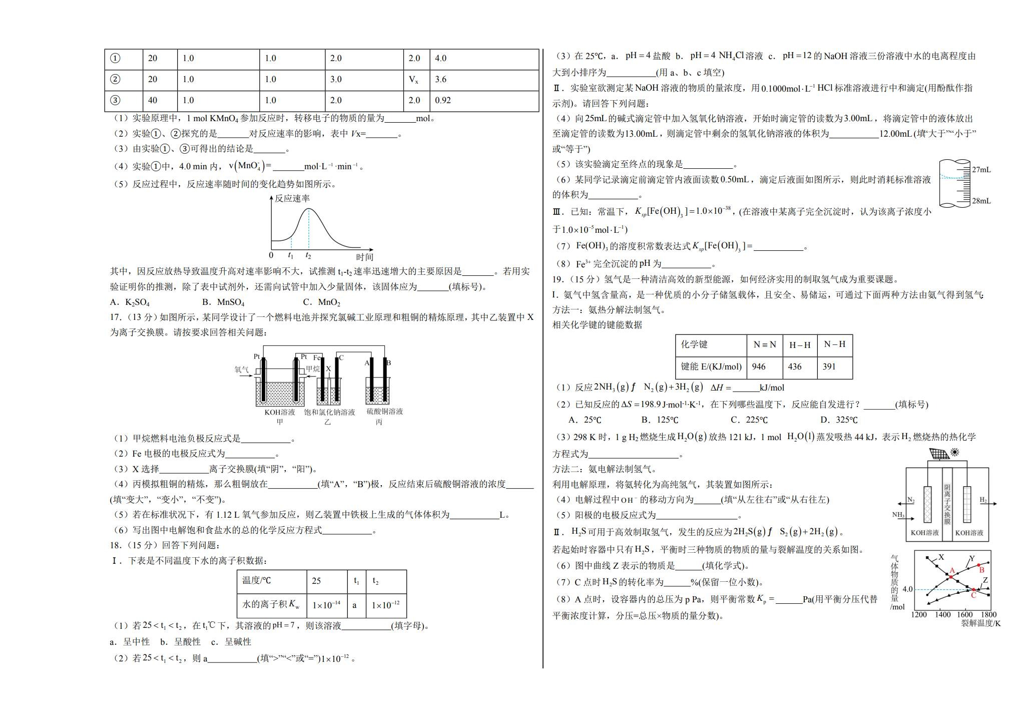 人教版｜高一、高二、高三化学｜选修1｜期末测试 预览第3张