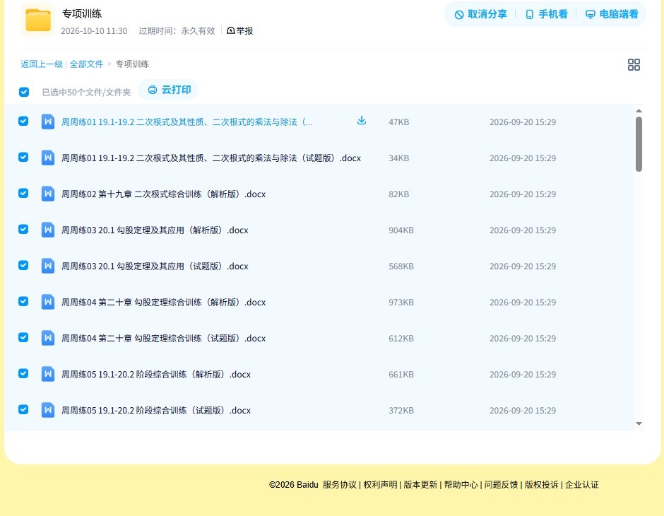 [八年级数学]（下）专项测试 预览第4张